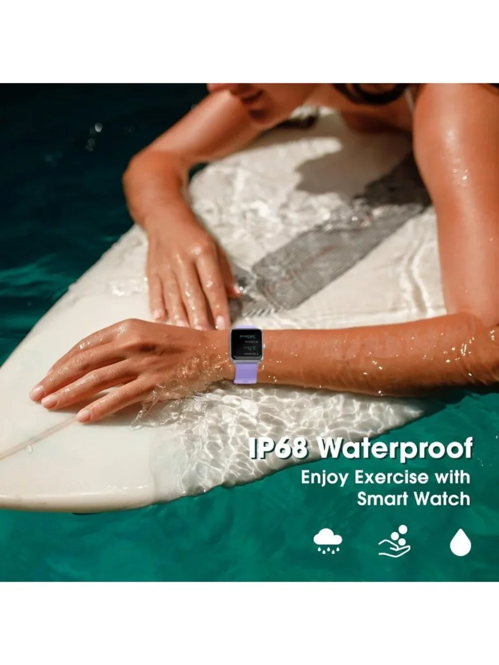 Fitness Smart Watch with Heart Rate Monitor, Blood Oxygen & Sleep Tracker